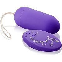 LILA SZÍNŰ VEZETÉK NÉLKÜLI VIBRATOJÁS, DISZ TÁVIRÁNYÍTÓVAL CCL 01023F - 2