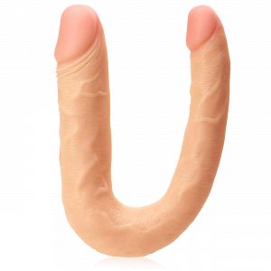 Kettős testszínű dildó, két pénisz, anál szex 36 cm LGBT - 71686407