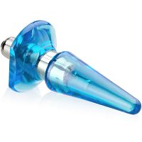 Kék vibrációs zselés anális dugó 7 rezgéssel – 75314694 - 2