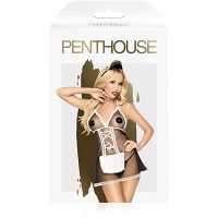 PENTHOUSE TEASER –SZOBALÁNY ÖLTÖZET BABYDOLL RUHA + SZTRING ÉS HAJPÁNT - 76490730 - 4