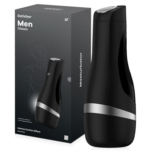 SATISFYER MEN CLASSIC –MASZTURBÁTOR AZ EGÉSZ HÍMVESSZŐ SZTIMULÁLÁSÁRA  KIBER BETÉTTEL ÉS SZOPÁS EREDMÉNNYEL - 79585720