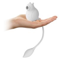 Rezgő hörcsög szívó masszírozóval, 100 funkció, fehér - 71629685 - 2