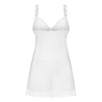 Obsessive Weddya fehér babydoll + tanga szett menyasszonyi fehérnemű - 76552439 - 3