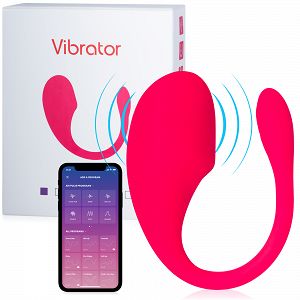 Rózsaszín, alkalmazással vezérelt vibráló tojás 9 üzemmóddal - 75871882