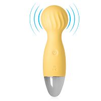 Sárga mini masszírozó pálca 12 funkciós vízálló 14 cm - 78419081 - 4