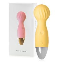 Sárga mini masszírozó pálca 12 funkciós vízálló 14 cm - 78419081 - 5