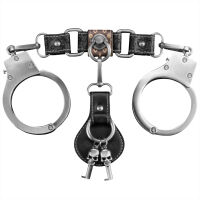 Rebellion ezüst BDSM bilincsek bőr elemekkel és kulcsokkal Rebellion - 77221760 - 6