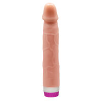 Élethű anatómiai vibrátor testszínű műpénisz tekerőgombbal 21,5 cm - 77174857 - 4