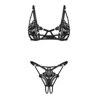 Obsessive Luise Sublim luxusos fekete fehérnemű szett - 71726100 - 5