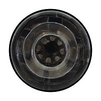 Mesterséges zselés hüvely fekete tubusban, belseje kiemelkedésekkel - 72738661 - 3