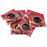 Epres ízesítésű óvszer – EXS Strawberry Sundae  - 78242303 - 3