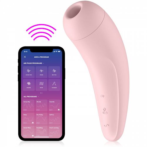 SATISFYER CURVY 2+ - SZOPÓ VIBRÁLÓ CSIKLÓ MASSZIROZÓ APLIKÁCIÓVAL IRÁNYITOTT - 73388995