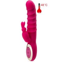 48 C FOKRA HEVÜLŐ VIBRÁTOR NYUSZIVAL - 24 VIBRÁCIÓS OPCIÓVAL - HULLÁMOS SZILIKON - 72353600 - 3