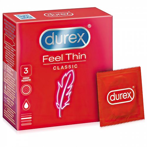 Durex Feel Thin Classic vékony óvszer 3 db - 75823754