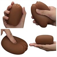 Kétoldalas maszturbátor férfiaknak barna hüvely és ánusz - 79099961 - 4