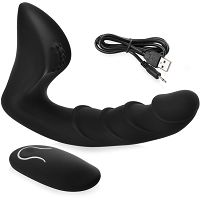 ÖNHORDOZÓ VIBRÁLÓ NŐKNEK PROSZTÁTA MASSZIROZÓ FÉRFIAKNAK - 10 SZEX FUNKCIÓ + TÁVIRÁNYITÓ - 79220693 - 2