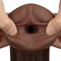 Sultry Stout maszturbátor puha barna tokban - 71144891 - 7