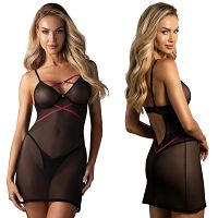 Obsessive átlátszó hálóing és tanga Novenes - 75200947 - 3