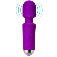 Lila mini masszírozó pálca 160 funkció, vízálló, 15 cm - 78631375 - 4