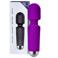 Lila mini masszírozó pálca 160 funkció, vízálló, 15 cm - 78631375 - 5