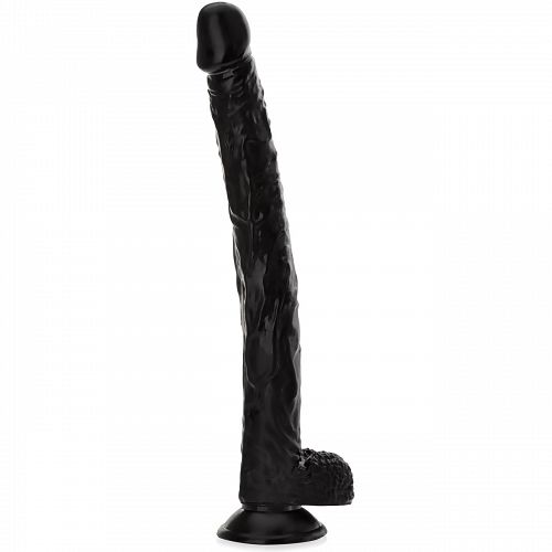 HOSSZÚ HAJLÉKONY 38 CM DILDO VÉNÁS HÍMVESSZŐ TAPADÓKORONGON - 75477021