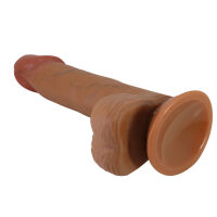 Puha barna élethű dildó tapadókoronggal 20,5 cm - 74470910 - 3