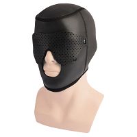 Bőrmaszk szemellenzővel BDSM ülésekhez és jelenetjátszáshoz - 77039546 - 2