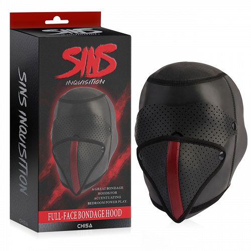 Bőrmaszk szemellenzővel BDSM ülésekhez és jelenetjátszáshoz - 77039546