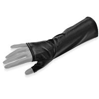 Erotikus fehérnemű szett wet skin hatással – top, sort és kesztyűk - 79274870 - 3