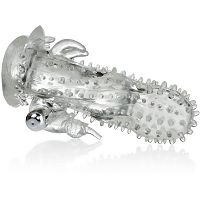 SZILIKONOS PÉNISZKÖPENY VIBRÁLÓ ELEFÁNTTAL, TÖBBSZÁZ TÜSKÉVEL - LBB 026205 - 3