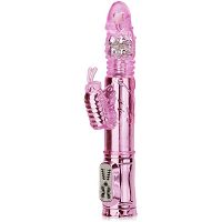 GÉL VIBRÁTOR TÖLTŐVEL – ROTÁCIÓS- CSÚSZÓ PILLANGÓVAL - 78717638 - 3