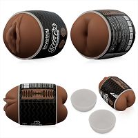 Kétoldalú maszturbátor férfiaknak barna vagina és ánusz - 76260979 - 3