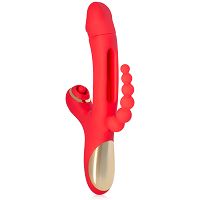 3 az 1-ben vibrátor mozgó nyelvvel és anális stimulátorral - 71946795 - 4