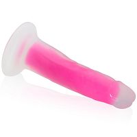Rózsaszín fluoreszkáló dildó pénisz 14 cm világít a sötétben - 79989968 - 3