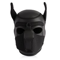 Bőrből készült kutyamaszk BDSM-hez és jelenetek eljátszásához - 71167820 - 2