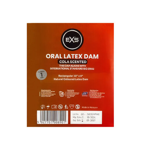 EXS latex orális gát szexhez - cola ízű - 77617468