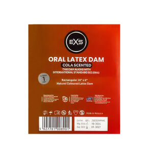EXS latex orális gát szexhez - cola ízű - 77617468