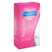 Pasante Regular klasszikus óvszerek tartállyal 12 db - 78806190 - 3