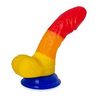 Szivárványos dildo 14 cm műpénisz pride barát LGBT - 72241371 - 2