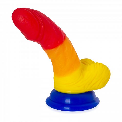 Szivárványos dildo 14 cm műpénisz pride barát LGBT - 72241371