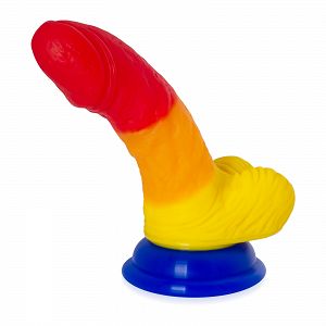 Szivárványos dildo 14 cm műpénisz pride barát LGBT - 72241371
