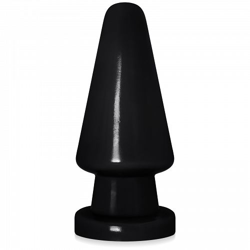 Fekete 16,5 cm-es zselés anál dugó erős tapadókoronggal - 71013313