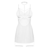 Obsessive Arrowel fehér póló + choker és combpántok - 76402025 - 3