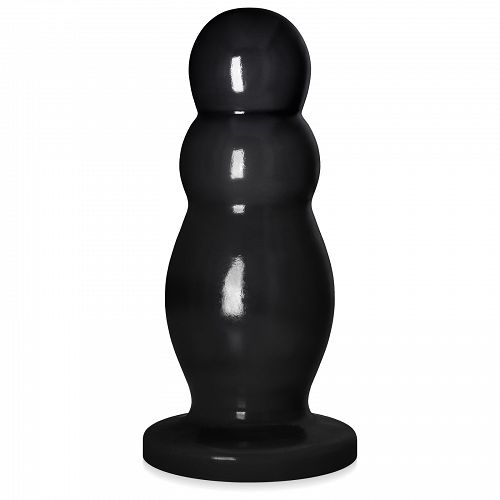 Vastag zselés anál dugó fekete dildo max 6 cm átmérő - 79857366