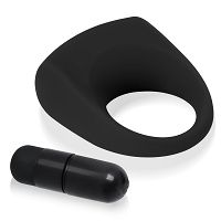 Fekete vibrációs erekciós gyűrű péniszre - 71923663 - 4