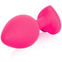 Szilikon rózsaszín anál dugó szívvel 8,1 cm - 77080715 - 2