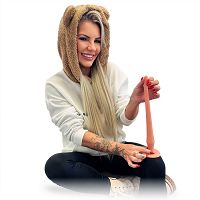 Testszínű rugalmas szilikon anális szonda dildo 35 cm - 70478408 - 3