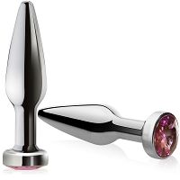 ROZSDAMENTES ACÉLBÓL KÉSZÜLT SZŰK ANÁLDUGÓ DÍSZÍTŐ KRISTÁLLYAL - 76404483 - 3