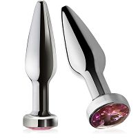 ROZSDAMENTES ACÉLBÓL KÉSZÜLT SZŰK ANÁLDUGÓ DÍSZÍTŐ KRISTÁLLYAL - 76404483 - 4