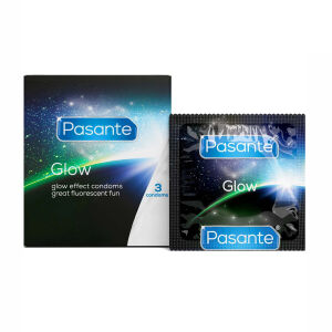 Pasante Glow sötétben világító óvszer 3 db - 76007332